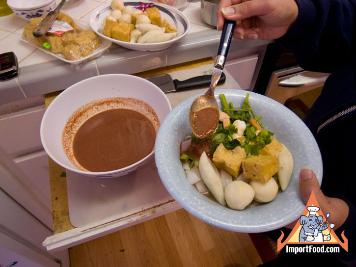 Spoon over fermented tofu