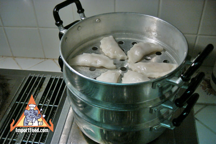 Steam the dumplings