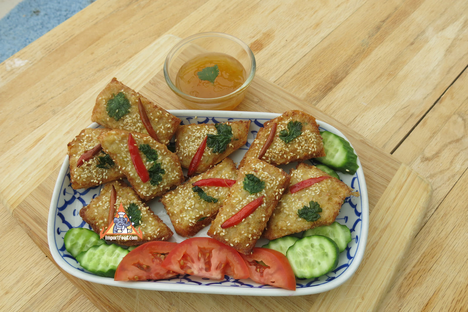 With Pineapple Chilli Sauce