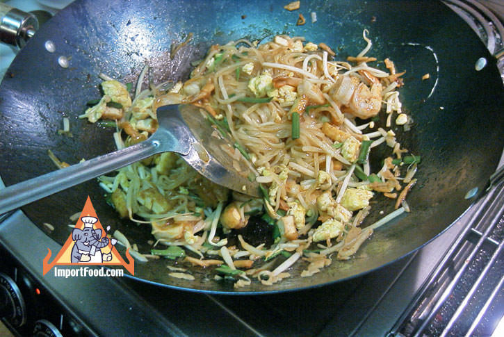 Add Egg Schrimp Chives and Sprouts