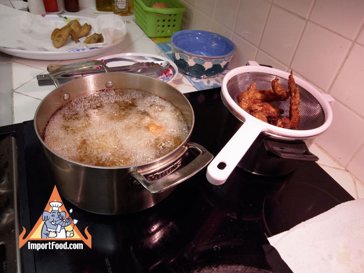 Crispy dry fried chicken