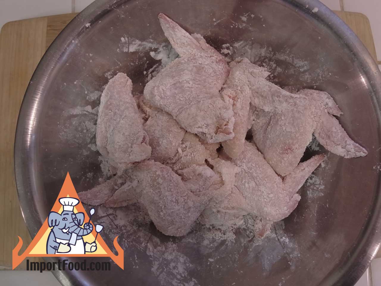 Tossed with tapioca starch