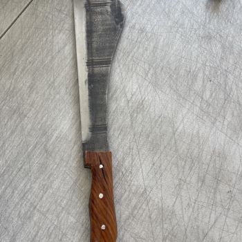 The side with the crack