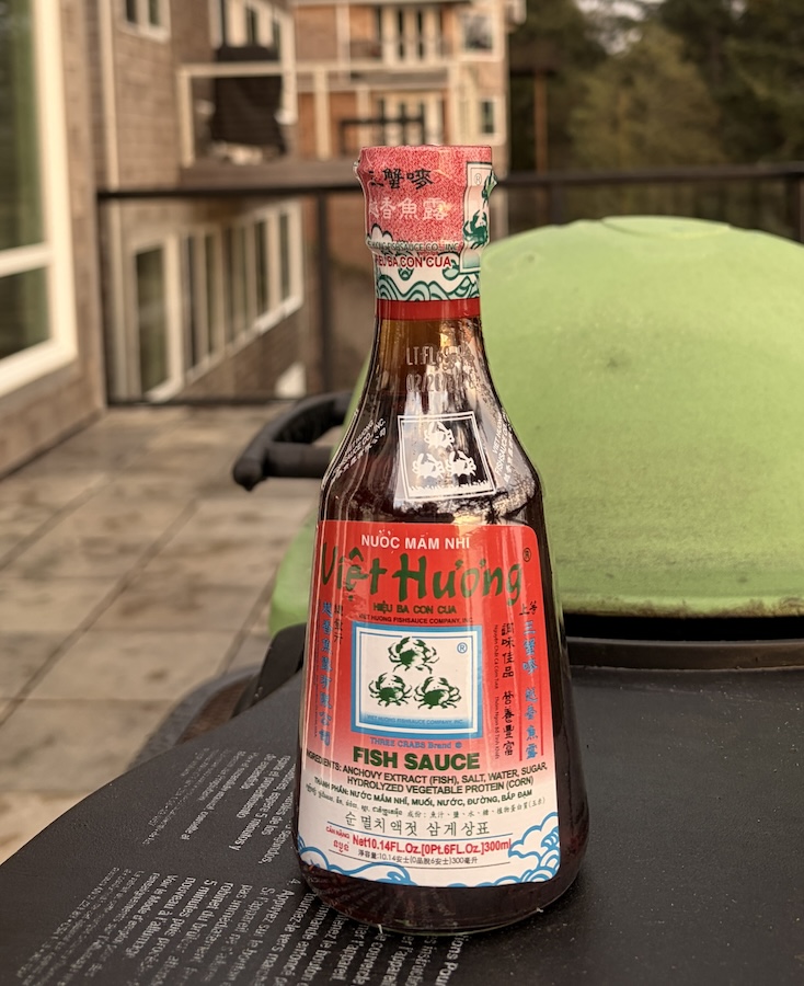 Three Crabs Fish Sauce, 10 oz bottle