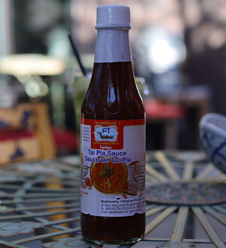 Tai Pla (Pickled Fish Bladder) Sauce, 8 oz bottle